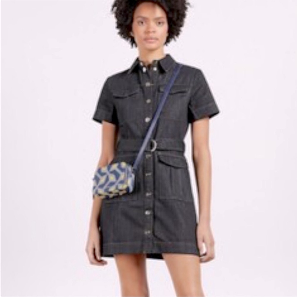 TED BAKER POLINNA JEAN MINI DRESS.BOUGHT AT BLOOMINGDALES  PLASTIC TAG ATTATCHED